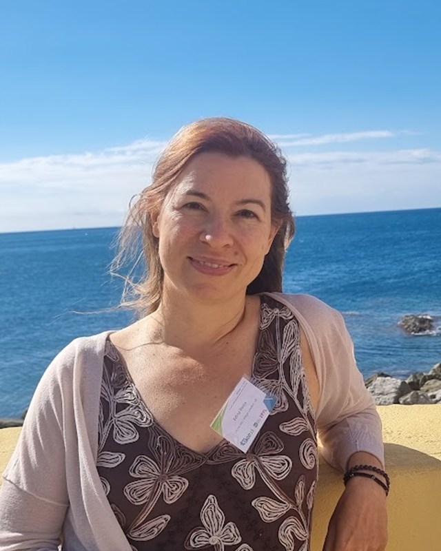 Professor Edina Rosta by the coast in Sestri Levante