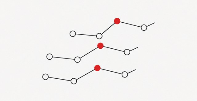 Multiple molecular trajectories representing an ensemble
